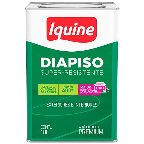 Tinta Iquine Piso Premium 18L Diapiso Cinza Médio