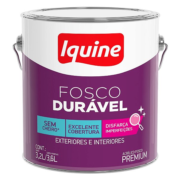 Tinta Iquine Premium 3,2L Fosco Durável 019 Pérola