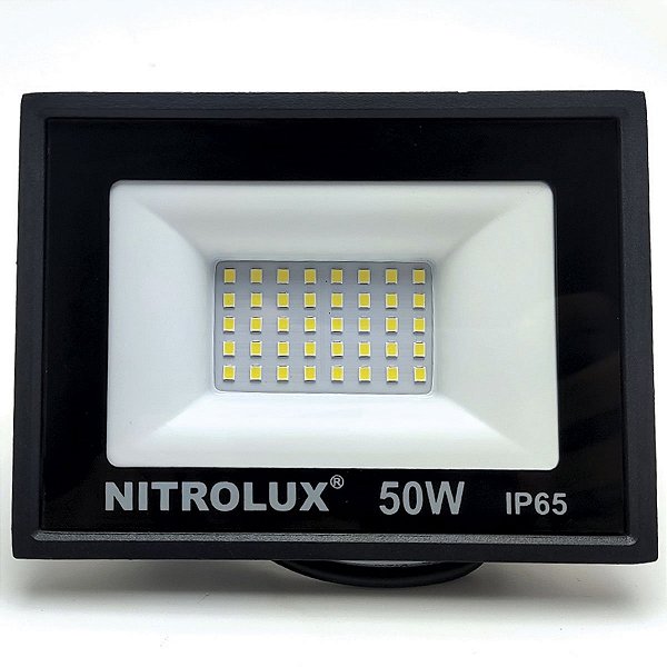 Refletor LED Bivolt 50W 6500K Luz Branca - Nitrolux
