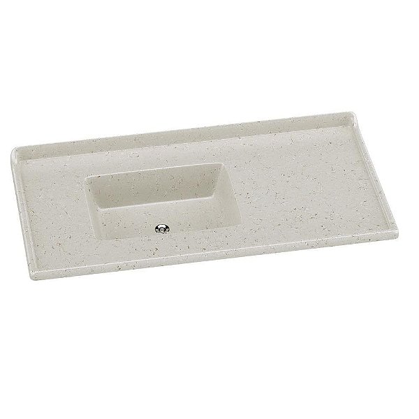 Pia De Mármore Sintético Granitada 100x53 Standard Travertino A J Rorato