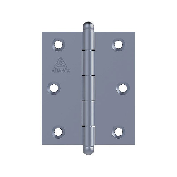 Dobradiça Pino Bola 3.1/2"x2.1/2" 81500B Zincado Aliança