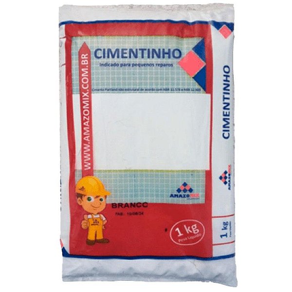 Argamassa Cimentinho Para Pequenos Reparos 1kg Branco Amazomix