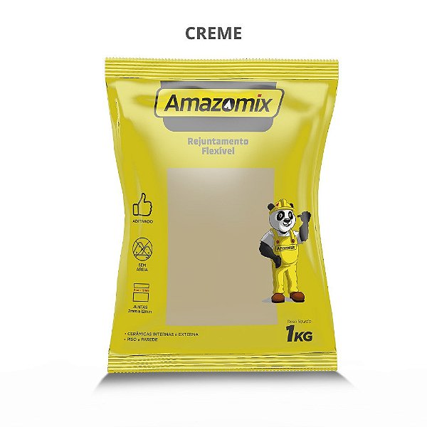 Rejunte Flexível Ar Ii 1kg Creme Amazomix