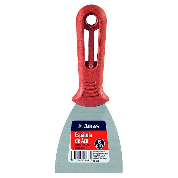 Espátula Com Lâmina De Aço Carbono 8cm Atlas
