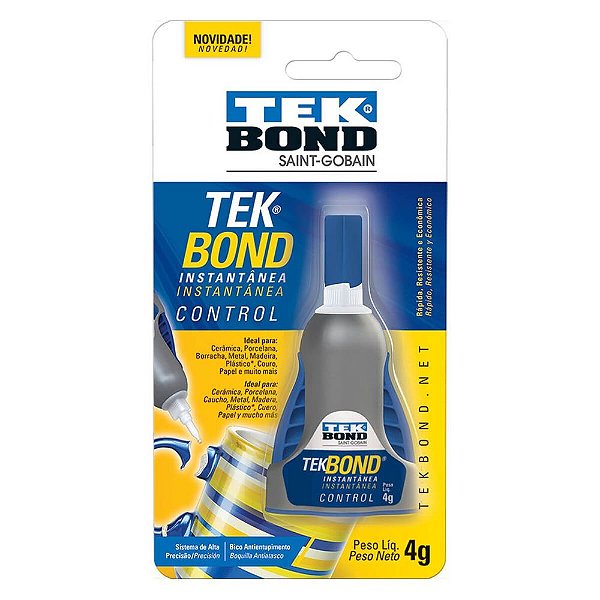 Cola Instantânea Control 4 G Tekbond