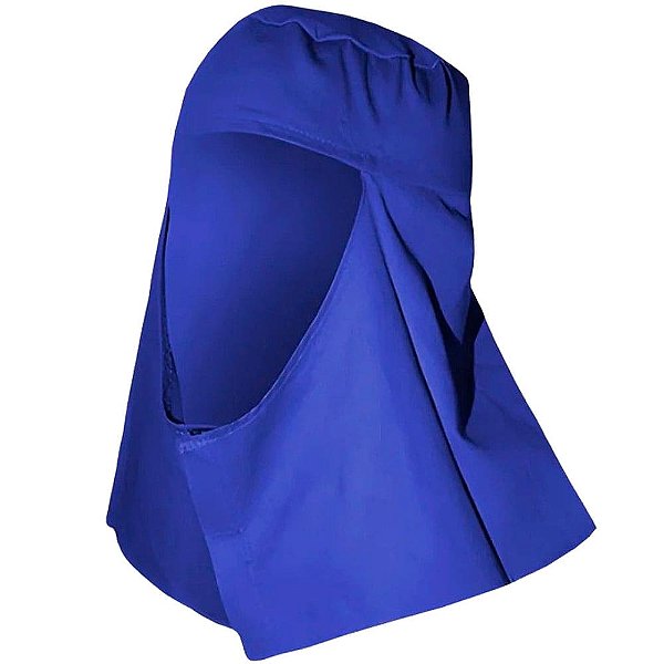 Touca Soldador Árabe Sem Aba Brim Azul Com Elástico E Velcro 6449 Brascamp