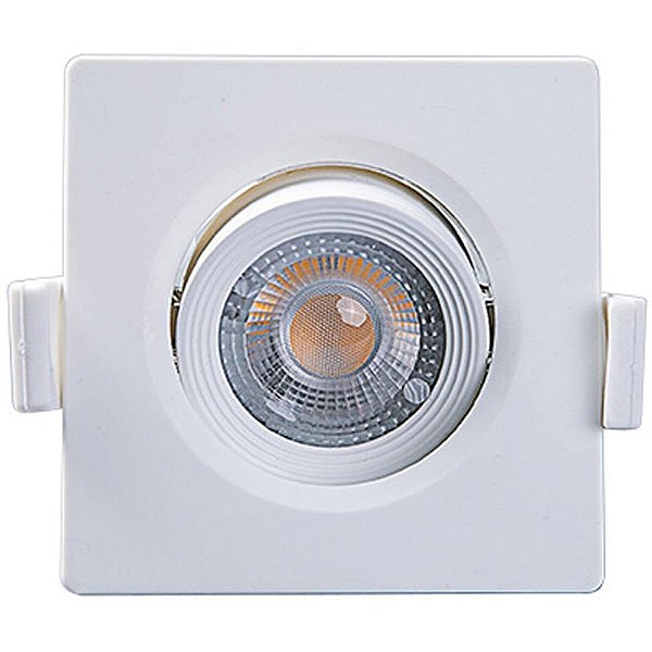 Spot Embutir Quadrado Alltop Led Mr11 3w 3000k 15090191 Branco Taschibra