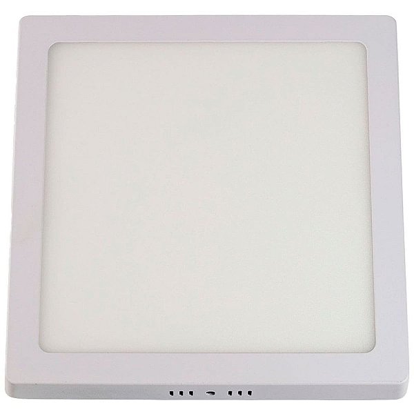 Painel Led Quadrado Soprepor Bivolt 24w 6500k Luz Branca Fria Home Branco Bronzearte