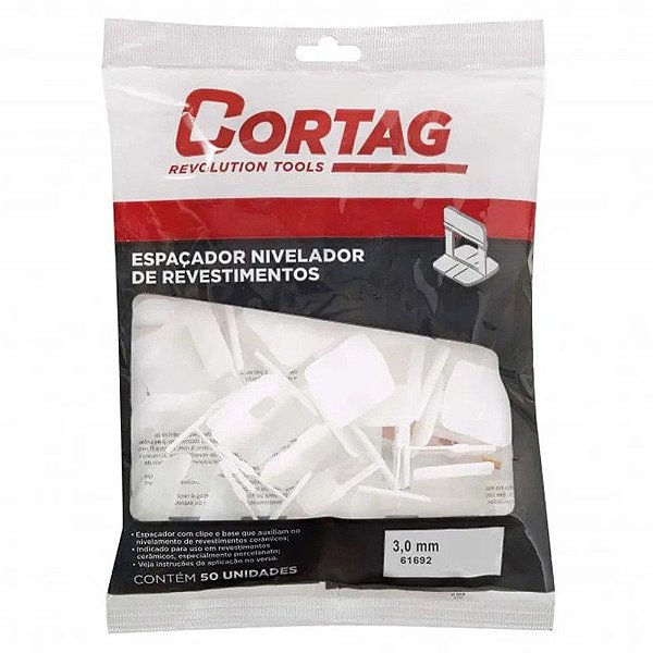 Espaçador Nivelador De Pisos 3,0mm Cortag