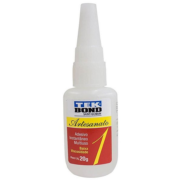 Adesivo Instantâneo Artesanato N1 Blister 20 G Tekbond
