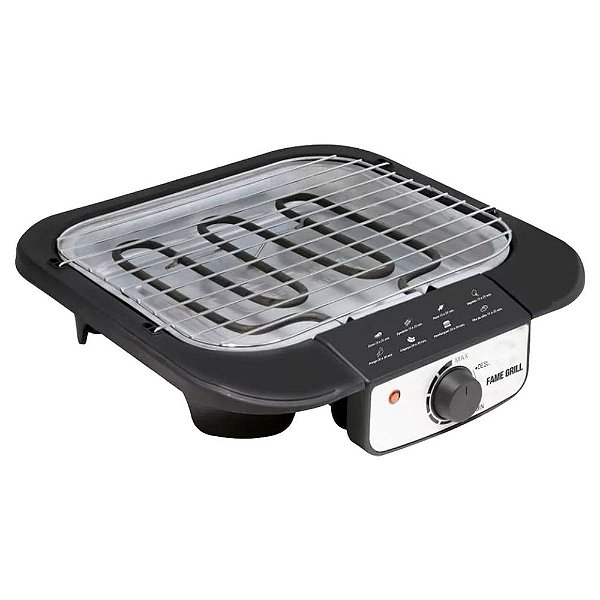Churrasqueira Eletrica Grill Compacta 127v 1200w Pequena  Fame