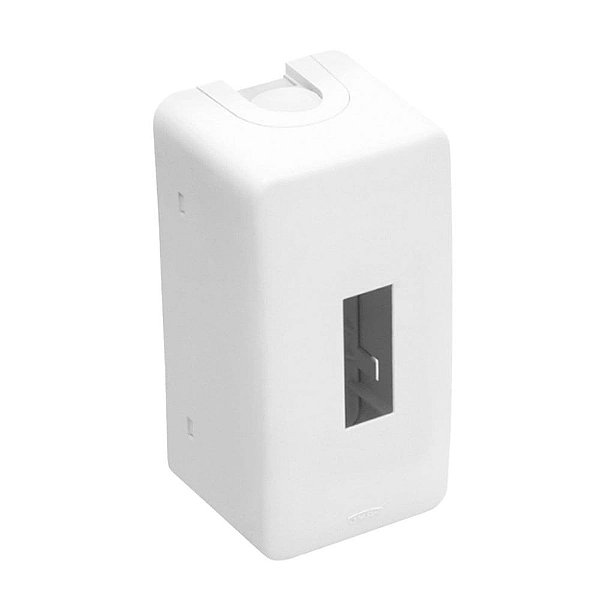 Caixa De Sobrepor Para 1 Ou 2 Disj Din 14x7x6,5cm 3226 Branco Fame