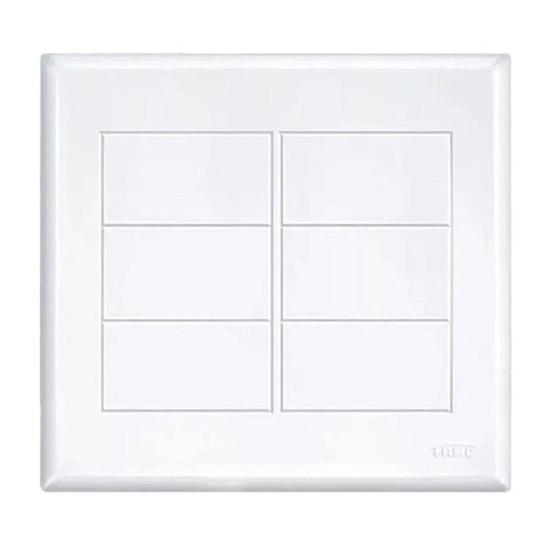 Placa Cega Com Suporte 4x4 Evidence 2888 Branco Fame
