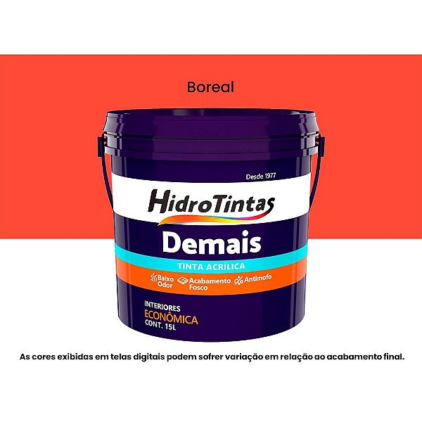 Tinta Acrílica Econômica Fosca 15l Demais Boreal Hidrotintas