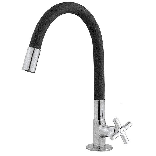 Torneira De Bancada Para Cozinha Light 42cm 297907-c31 Preta Marchezan