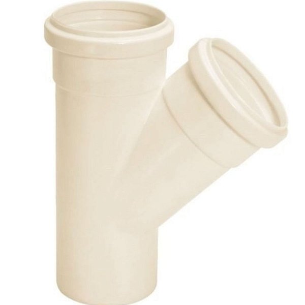Junção Simples Para Esgoto 50mm 11703 Branco Amanco