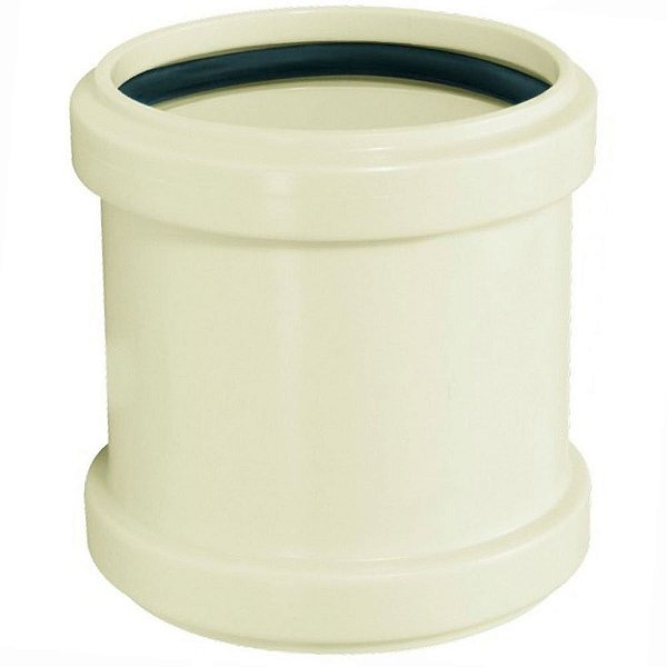Luva Pvc De Correr Com Anel Para Esgoto 100mm 11710 Branco Amanco