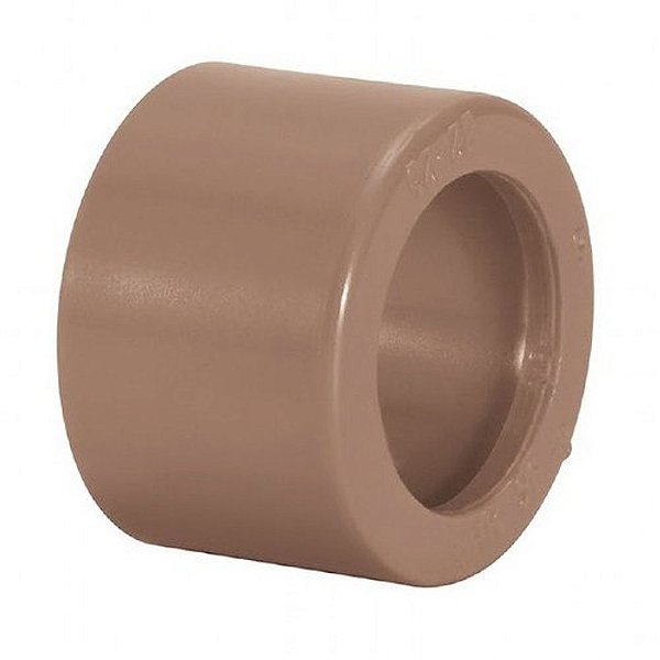 Bucha De Redução Pvc Curta 25 X 20 Mm 11531 Marrom Amanco