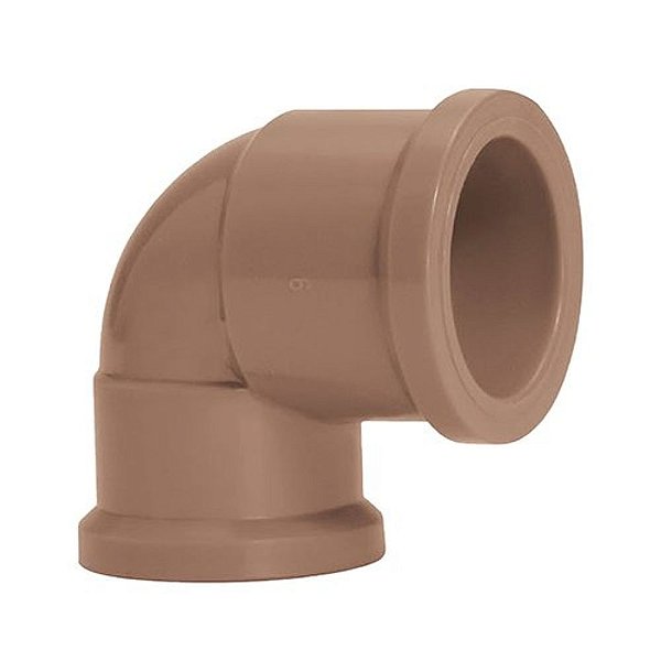Joelho Pvc De Redução 9º Soldável 25 X 20 Mm 11663 Marrom Amanco