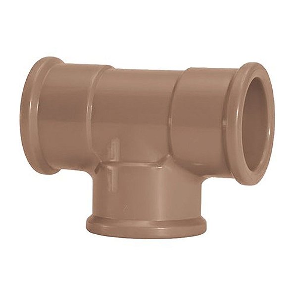Te Pvc Soldável 20 Mm 11834 Marrom Amanco