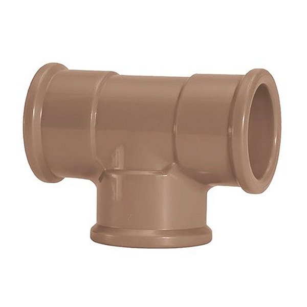 Te Pvc Soldável 25 Mm 11835 Marrom Amanco