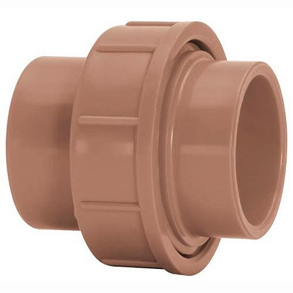 União Pvc Soldável 20 Mm 11873 Marrom Amanco