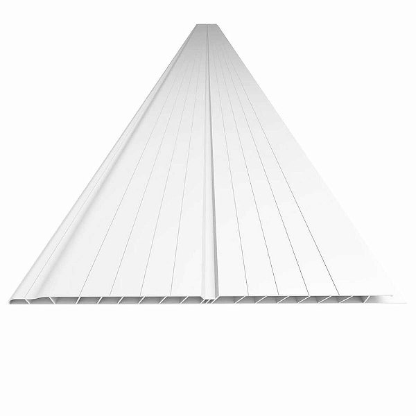 Forro Pvc Canelado 6mx200mmx8mm Branco Pc 1,2m² Plasmeg