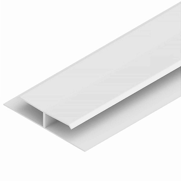 Perfil Pvc Tipo H 47x13x27mm Pc 6m Branco Plasmeg