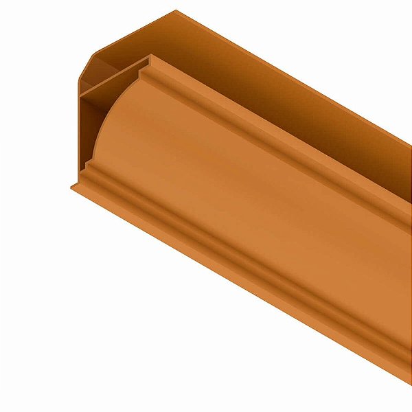 Perfil Pvc Colonial 37x27x32mm Pc 6m Cerejeira Plasmeg