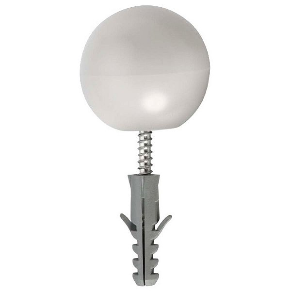 Batedor Para Porta Parafusar Pvc Branco Sforplast