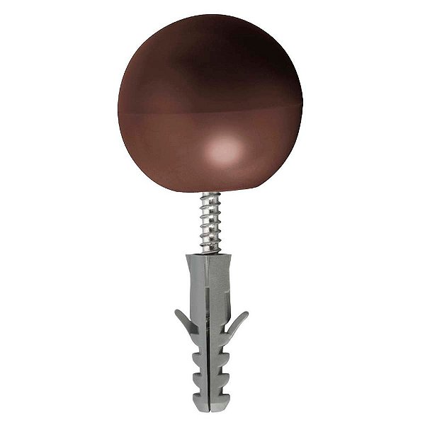 Batedor Para Porta Parafusar Pvc Marrom Sforplast
