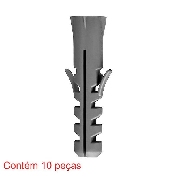 Bucha Plástica Sf Sem Aba 10mm 10 Peças Sforplast