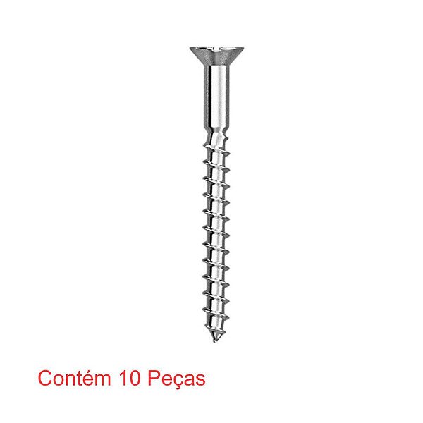 Parafuso Madeira Fenda Philips 5,5x50mm 5,5x50mm 10 Peças Sforplast