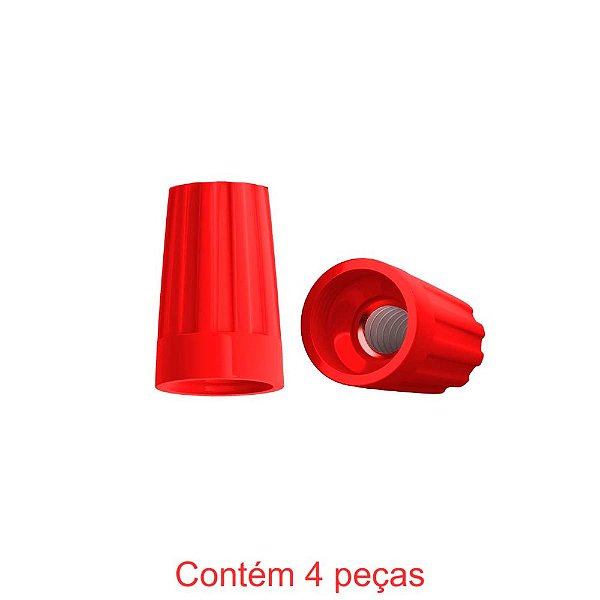 Conector De Torção 4,5-17mm Vermelho 4 Peças Sforplast