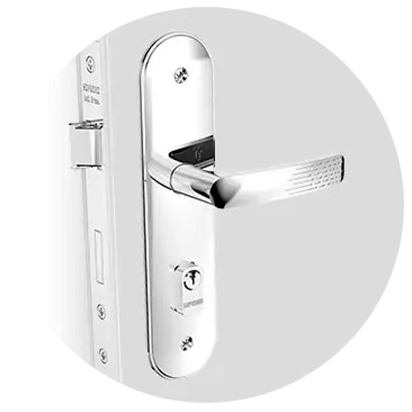 Fechadura Reta Externa Py 40 X 53 Paliway Cromada Soprano