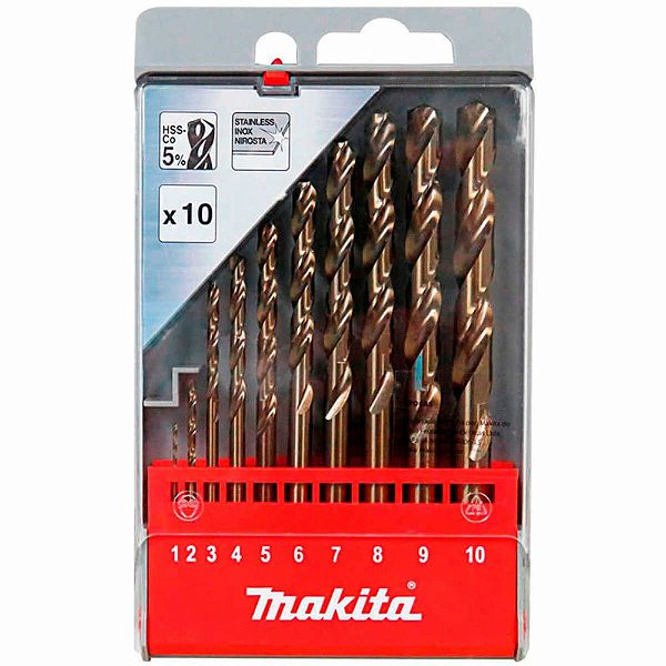 Conjunto Brocas Para Metal D-57174 10 Peças Makita
