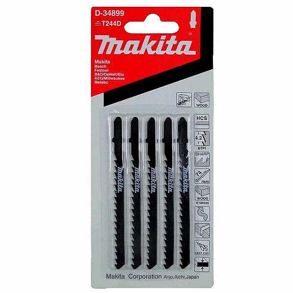 Lâmina De Serra Tico Tico Corte Curvo Para Madeira D-34899 Makita