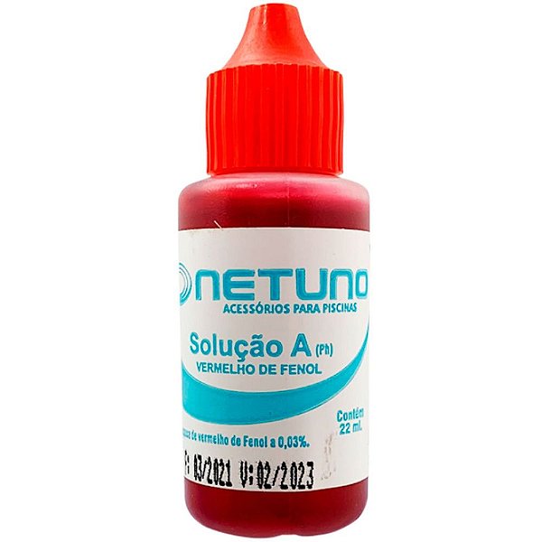 Solução Teste Ph Vermelho Fenol Para Piscina Netuno
