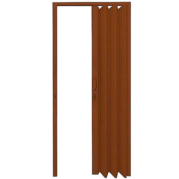 Porta Sanfonada Pvc 70cm X 2100cm Mogno Plasbil