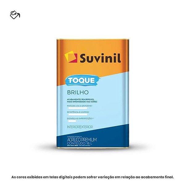 Tinta Acrílica Premium Semibrilho 18 L Toque Brilho Branco Neve Suvinil