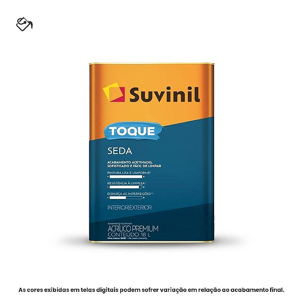 Tinta Acrílica Premium Acetinado 18 L Toque Seda Branco Neve Suvinil