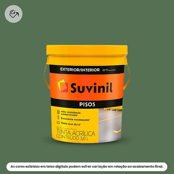 Tinta Acrílica Piso Premium Fosco Balde 3,6 L Verde Suvinil