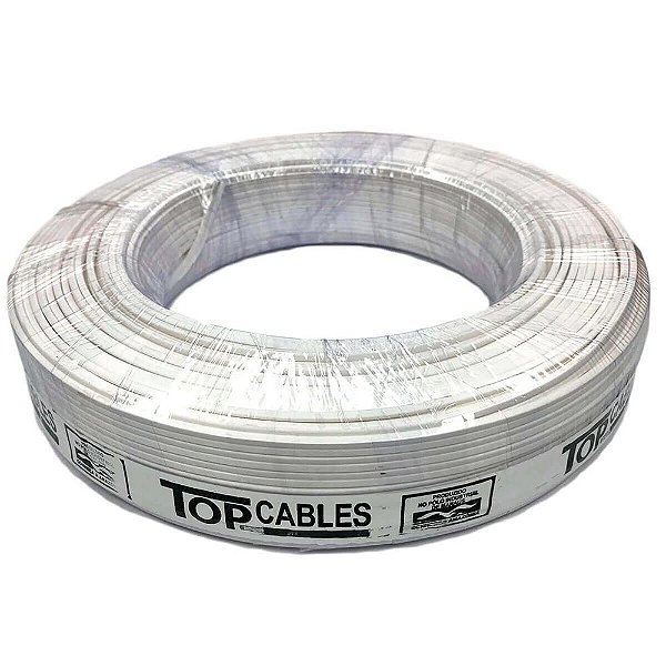 Cabo Elétrico 6 Mm Azul Peça Com 50 Metros Top Cables