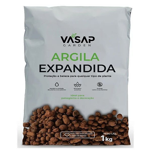 Argila Expandida Premium 1kg 9962 Vasap