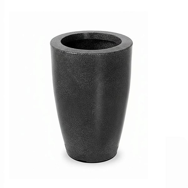 Vaso Cone Liso 45 Preto Mármore 5315 Vasap
