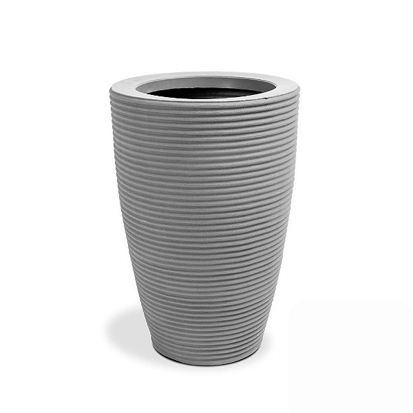 Vaso Cone Riscato 45 Cinza Claro 6454 Vasap