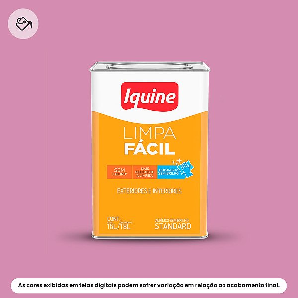 Tinta Acrílica Standard Semibrilho 16 L Limpa Fácil 2206 Mimosa Iquine