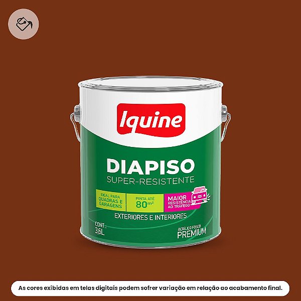 Tinta Acrílica Piso Premium Fosco 3,6 L Diapiso Cerâmica Iquine