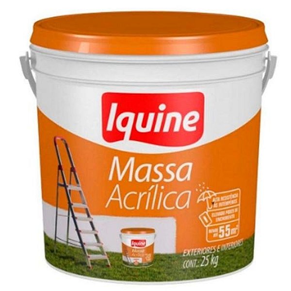 Massa Acrílica Balde 25 Kg Iquine