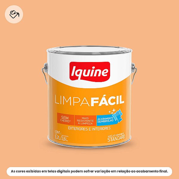 Tinta Acrílica Standard Semibrilho 3,2 L Limpa Fácil 1792 Siri Iquine